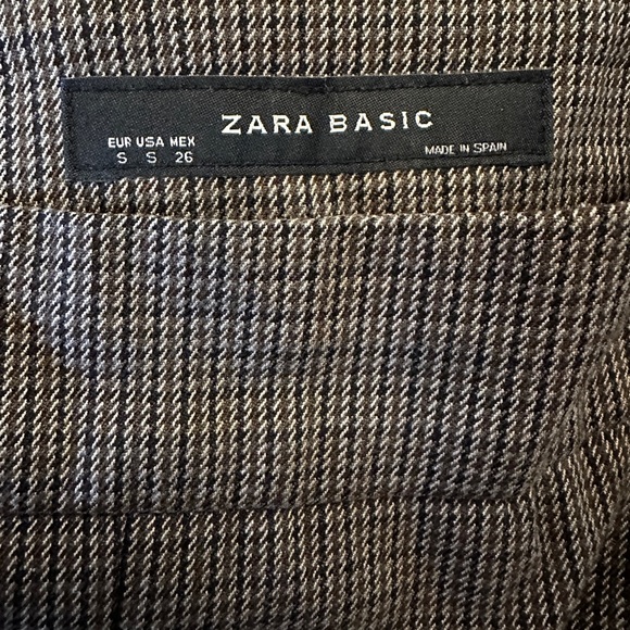 Zara Brown Plaid Skirt - Picture 5 of 5
